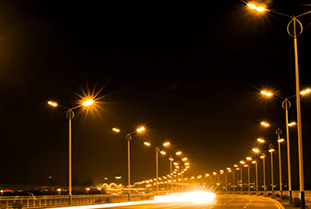 城市用电：可应用于城市道路上的路灯照明用线