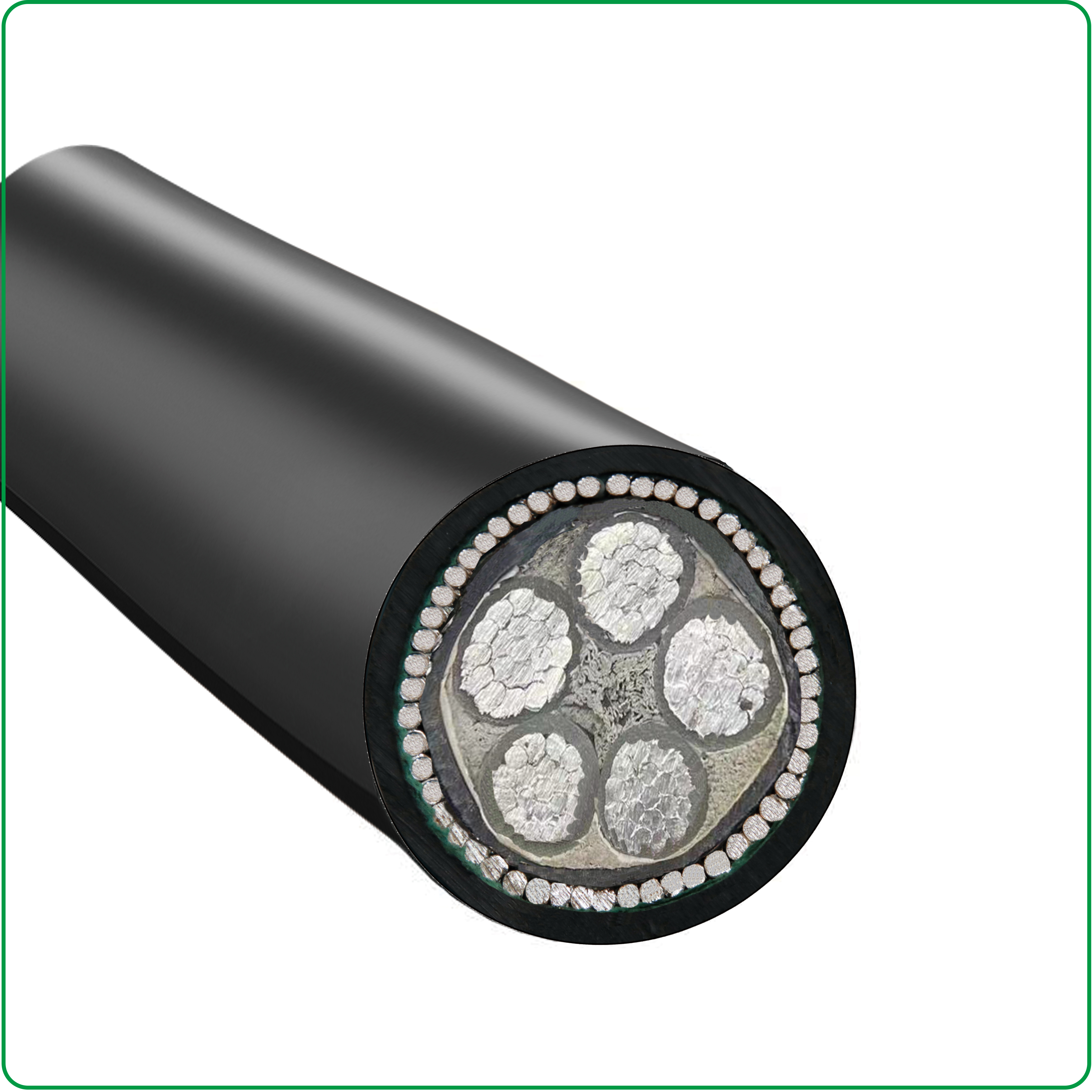 NA2XRY 0.6/1kV Aluminum Cable，AL/XLPE/SWA/PVC